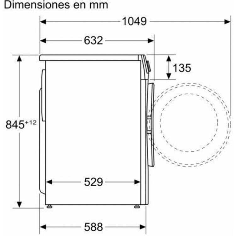 Máquina de Lavar Roupa Bosch WGG254Z5ES 10Kg 1400RPM Classe A