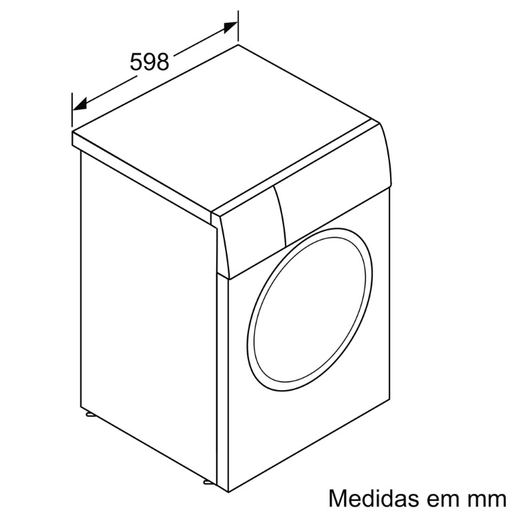 Máquina de Lavar Roupa Bosch Serie 6 WGG256Z1ES 10Kg 1600RPM Classe A Branco