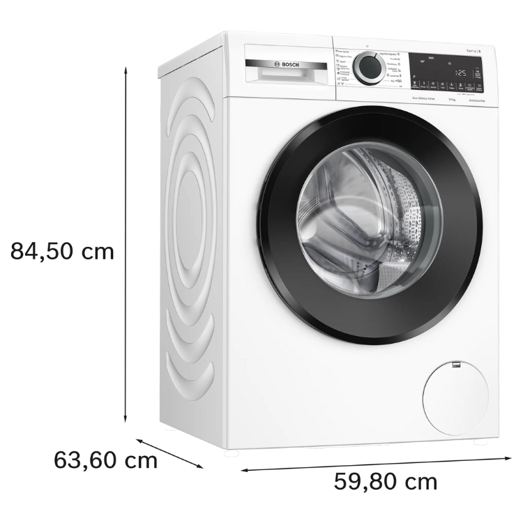 Máquina de Lavar Roupa Bosch Serie 6 WGG256Z1ES 10Kg 1600RPM Classe A Branco