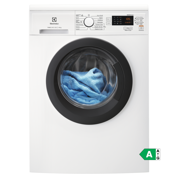 Máquina de Lavar Roupa Electrolux EA2F6821CF 8Kg 1200RPM Classe A