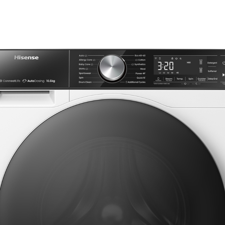 Hisense WF5S1045BW Waschmaschine 10 kg 1400 U/min Klasse A Weiß