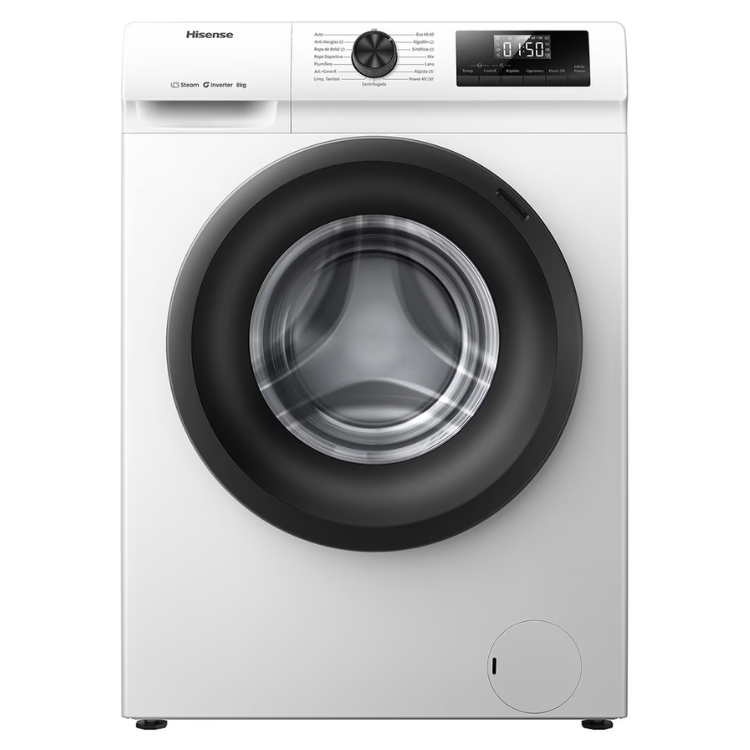 Máquina de Lavar Roupa Hisense WF1Q8041BW1 8Kg 1400RPM Classe A Branco
