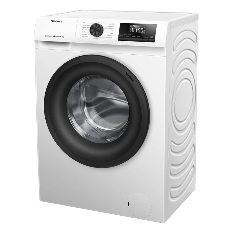 Máquina de Lavar Roupa Hisense WF1Q8041BW1 8Kg 1400RPM Classe A Branco