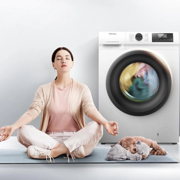 Máquina de Lavar Roupa Hisense WF1Q8041BW1 8Kg 1400RPM Classe A Branco