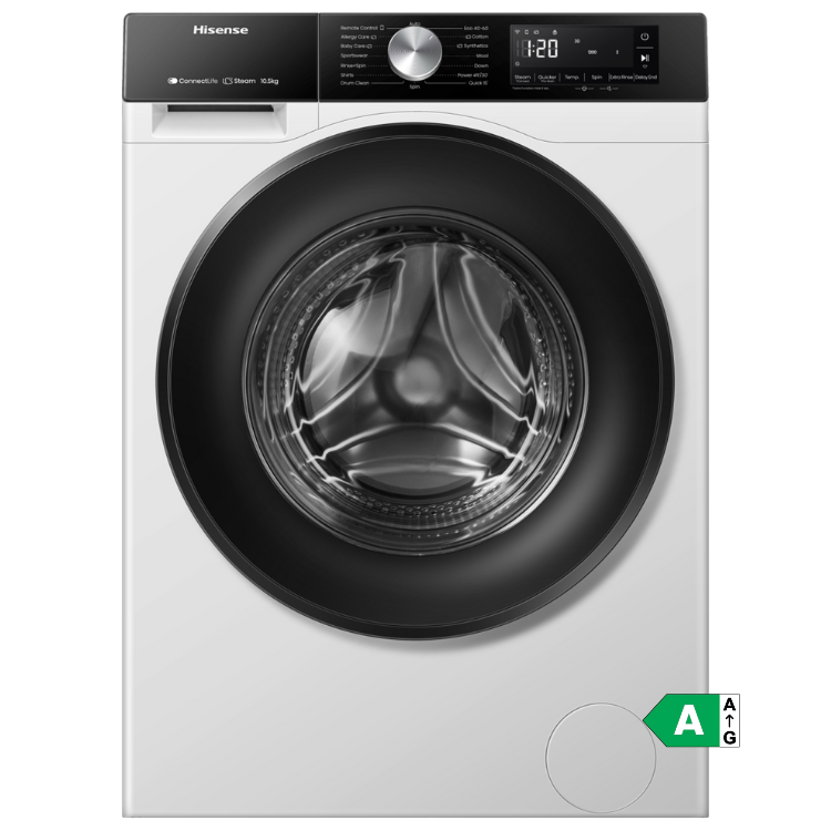 Hisense WF3S1043BW1 Waschmaschine 10kg 1400U/min Energieeffizienzklasse A Weiß