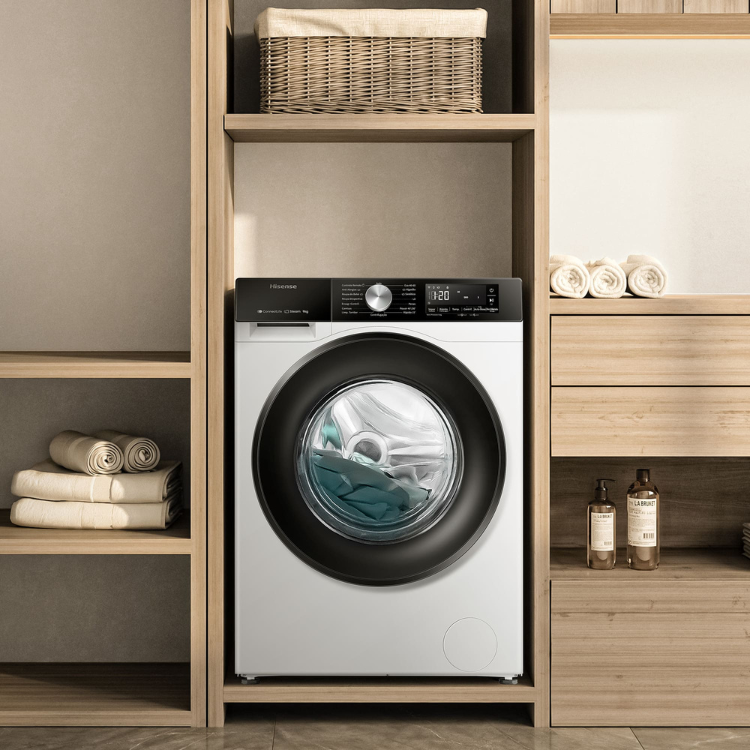 Máquina de Lavar Roupa Hisense WF3S9045BW3 9Kg 1400RPM Classe A Branco