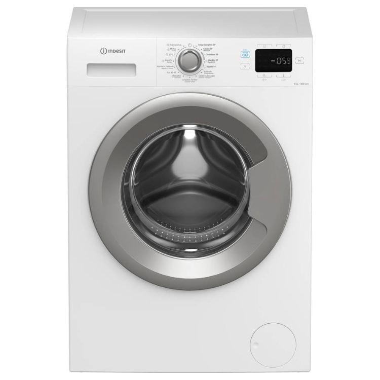 Máquina de Lavar Roupa Indesit IP964S PUSH&GO SPT 9Kg 1400RPM Classe A