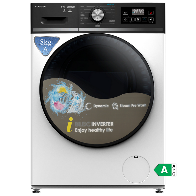 Jocel JLR014177 Waschmaschine, 8 kg, 1200 U/min, Klasse A
