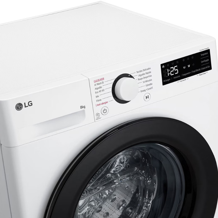 Máquina de Lavar Roupa LG 8Kg 1200RPM Classe A