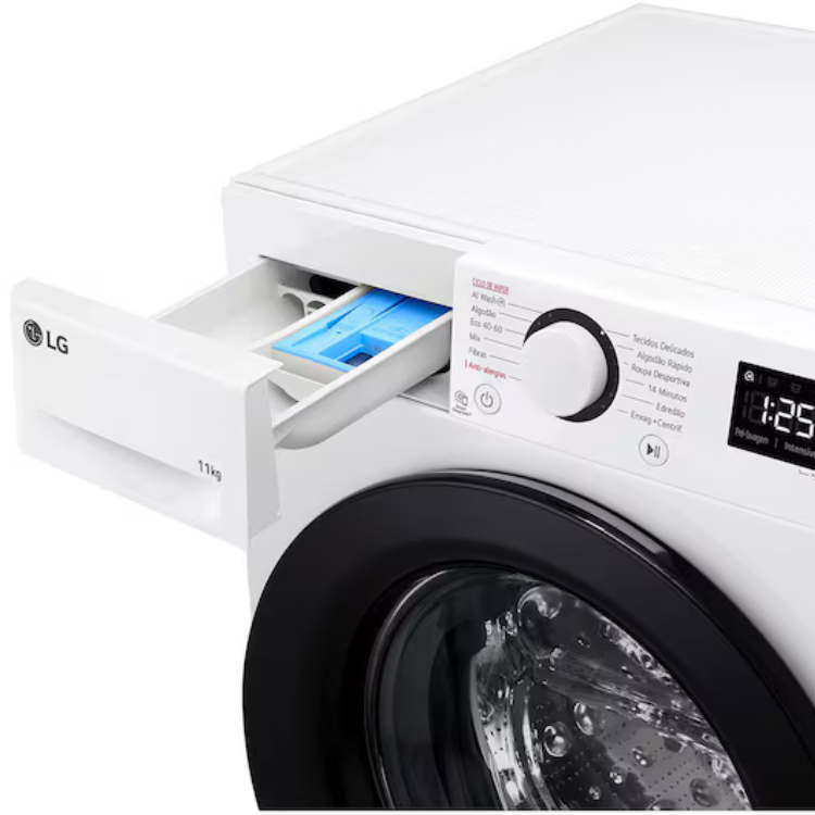 Máquina de Lavar Roupa LG F4WR5011A6F 11kg 1400RPM Classe A