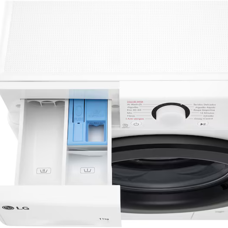 Máquina de Lavar Roupa LG F4WR5011A6F 11kg 1400RPM Classe A