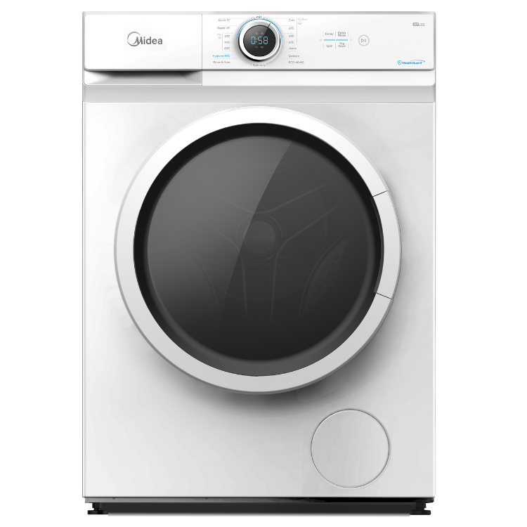 Máquina de Lavar Roupa Midea MF100W80B/1/W-ES 8Kg 1400RPM Classe B Branco