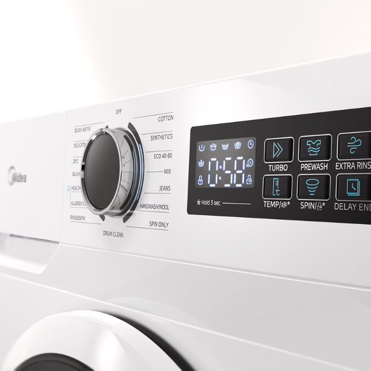Máquina Lavar Roupa Midea MFG16W80BA10/W-ES 8Kg 1400RPM Classe A