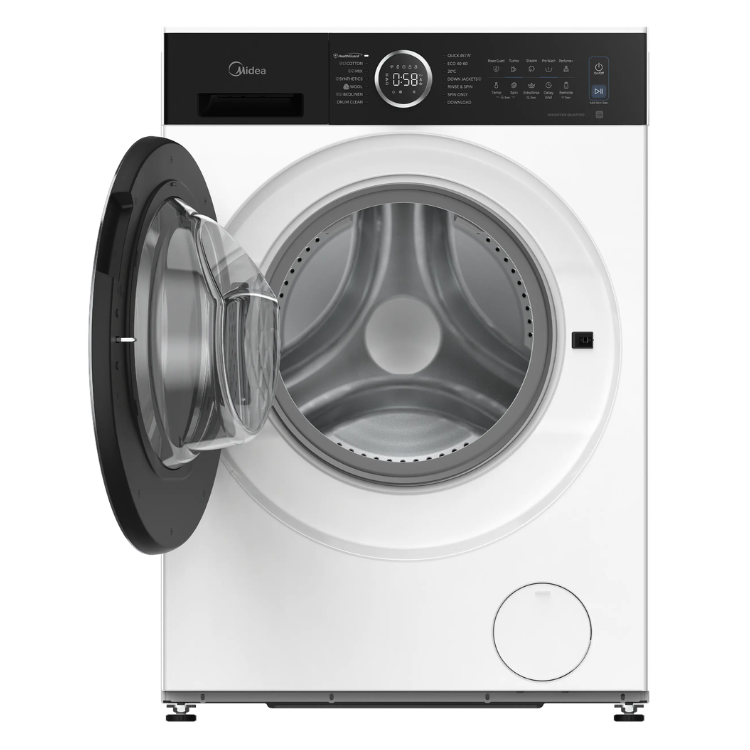 Máquina de Lavar Roupa Midea MF205W80BA30/W-ES 8Kg 1400RPM Classe A