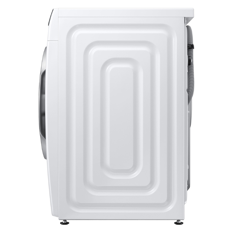 Samsung WW10FG6U34LKU3 white washing machine rear view, 10Kg, 1400RPM, Class A.