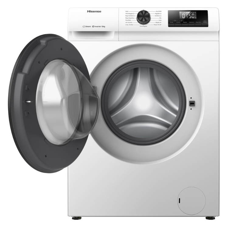 Máquina de Lavar Roupa Hisense WF1Q1041BW 10Kg 1400RPM Classe A Branco