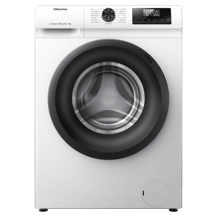 Máquina de Lavar Roupa Hisense WF1Q9041BW 9Kg 1400RPM Classe A Branco