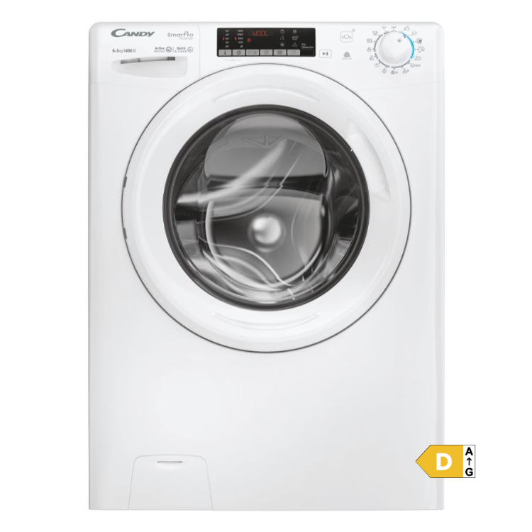 Máquina de Lavar e Secar Roupa Candy COW4854TW 8Kg/5Kg 1400RPM Classe D Branco
