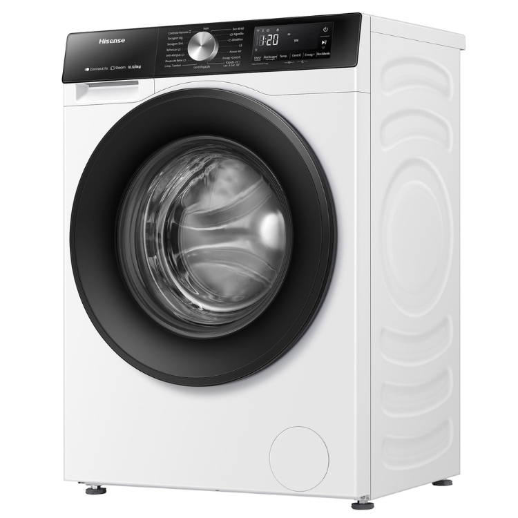 Máquina de Lavar e Secar Roupa Hisense WD3S1043BW3 10.5Kg/6Kg 1400RPM Classe D Branco