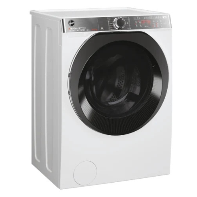 White Hoover washer dryer, 8kg/5kg, 1400RPM, Class D, front view.
