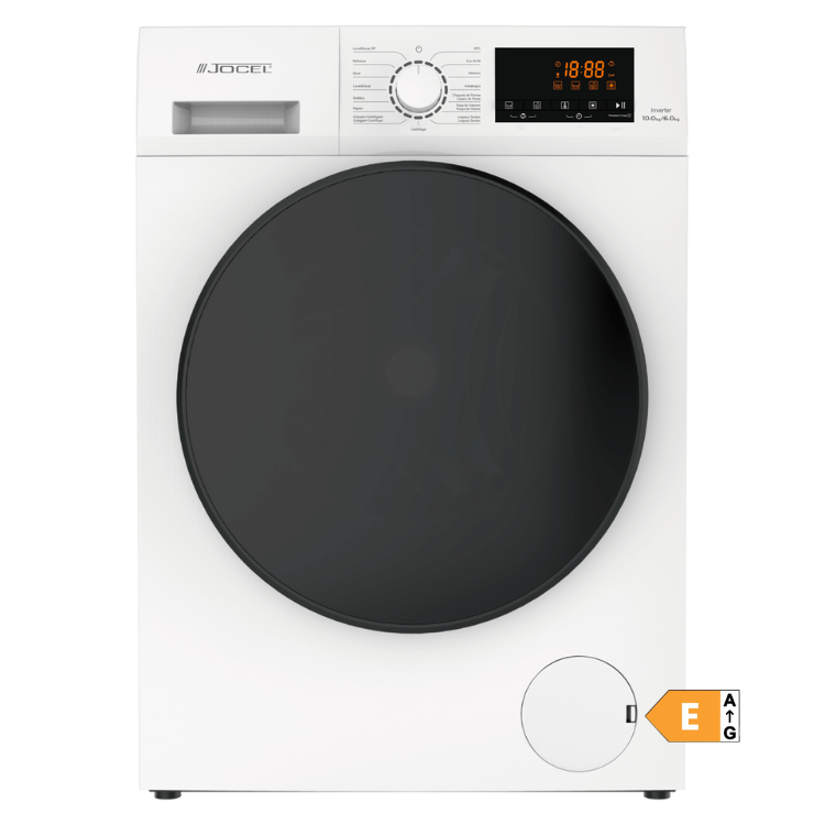 Máquina de Lavar e Secar Roupa Jocel JMLSR014191 10Kg/6Kg 1400RPM Classe E Branco