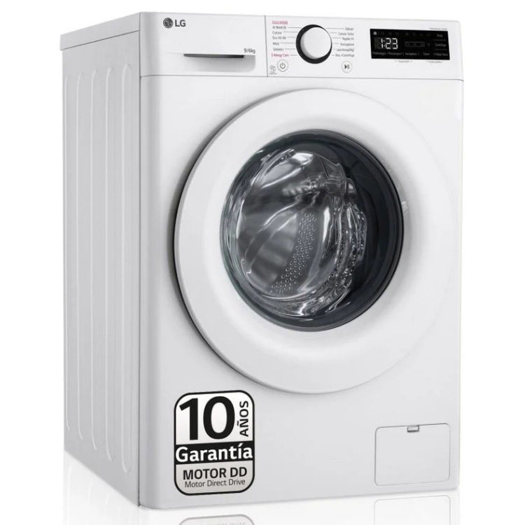 Máquina de Lavar e Secar Roupa LG F4DR5009A3W 9Kg/6Kg 1400RPM Classe D