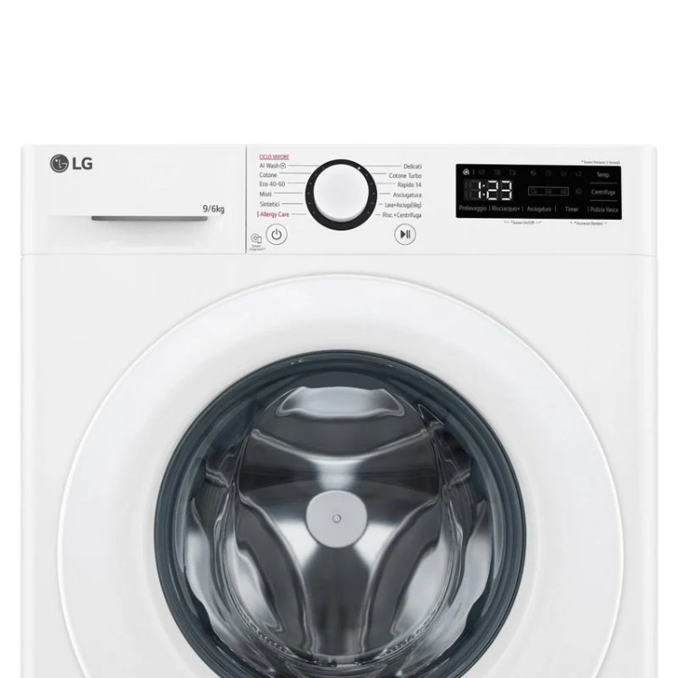 Máquina de Lavar e Secar Roupa LG F4DR5009A3W 9Kg/6Kg 1400RPM Classe D