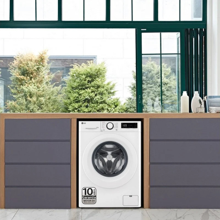 Máquina de Lavar e Secar Roupa LG F4DR5009A3W 9Kg/6Kg 1400RPM Classe D