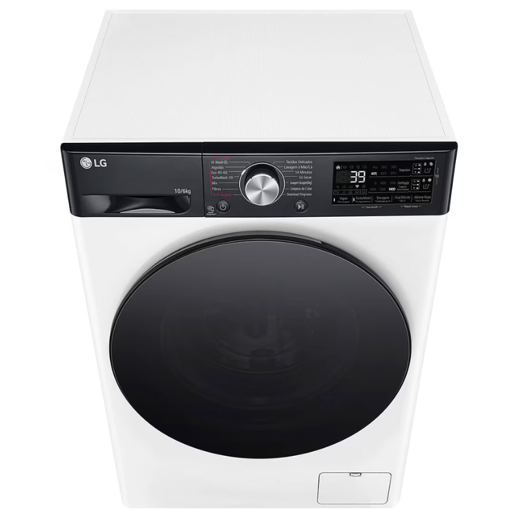 Máquina de Lavar e Secar Roupa LG F4DR7510SGH 10Kg/6Kg 1400RPM Classe D
