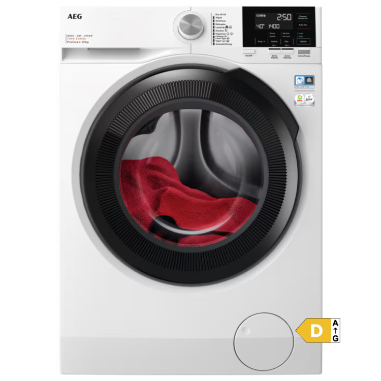 Máquina de Lavar e Secar Roupa AEG LWR7396O4B 9Kg/6Kg 1600RPM Classe D Branco