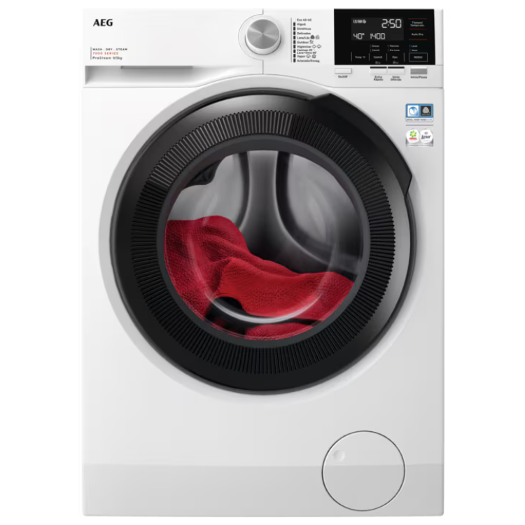 Máquina de Lavar e Secar Roupa AEG LWR7396O4B 9Kg/6Kg 1600RPM Classe D Branco