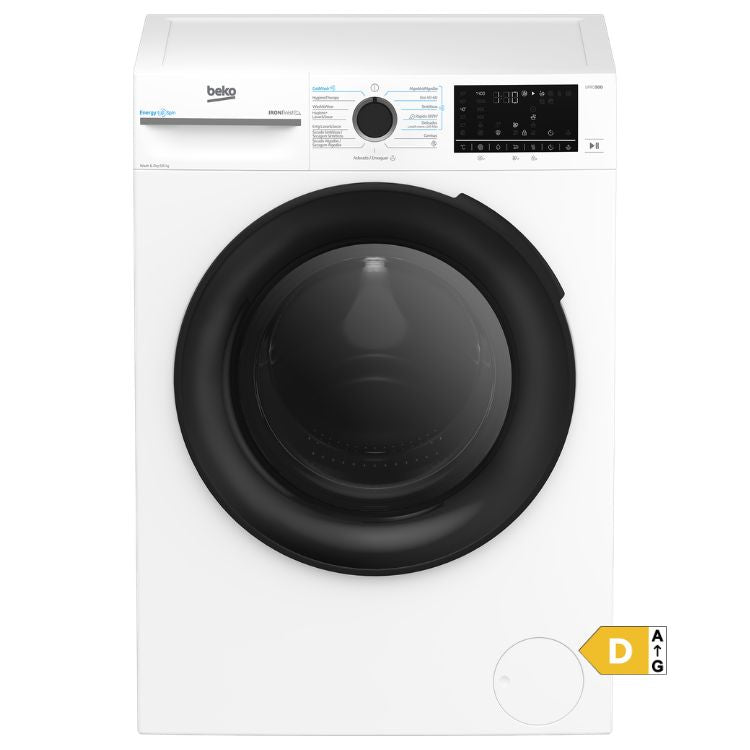 Máquina de Lavar e Secar Roupa Beko BM5DFT49437WB 9Kg/6Kg 1400RPM Classe D
