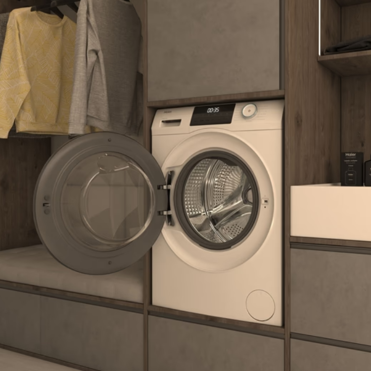 Máquina de Lavar e Secar Roupa Haier HWD90BP14929A 9Kg/5Kg 1400RPM Classe D