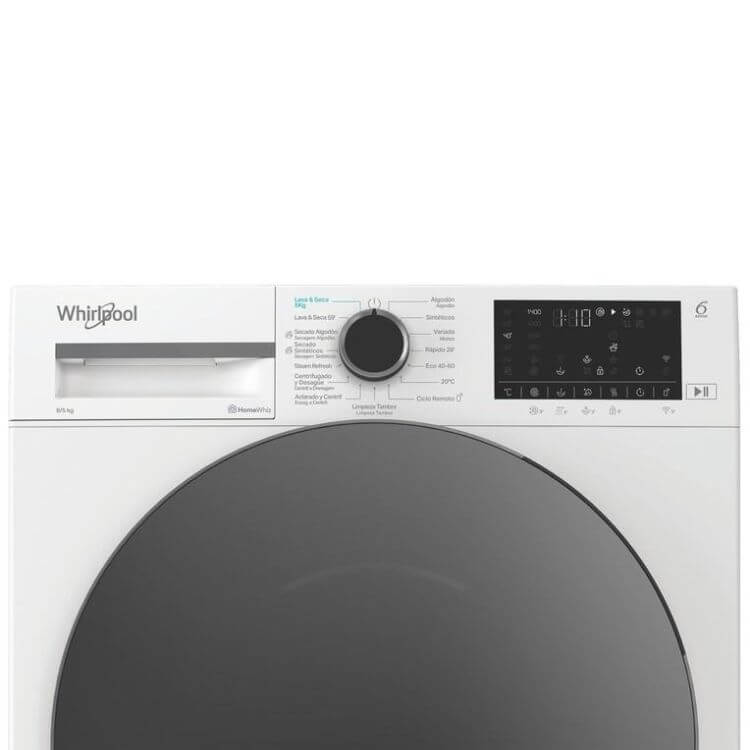 Máquina de Lavar e Secar Roupa Whirlpool WAD8536WBCSPT 8Kg/5Kg 1400RPM Classe D