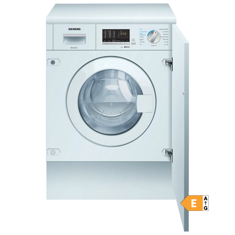 Máquina de Lavar e Secar Roupa de Encastre Siemens WK14D543ES 4Kg/7Kg 1400RPM Classe E Branco