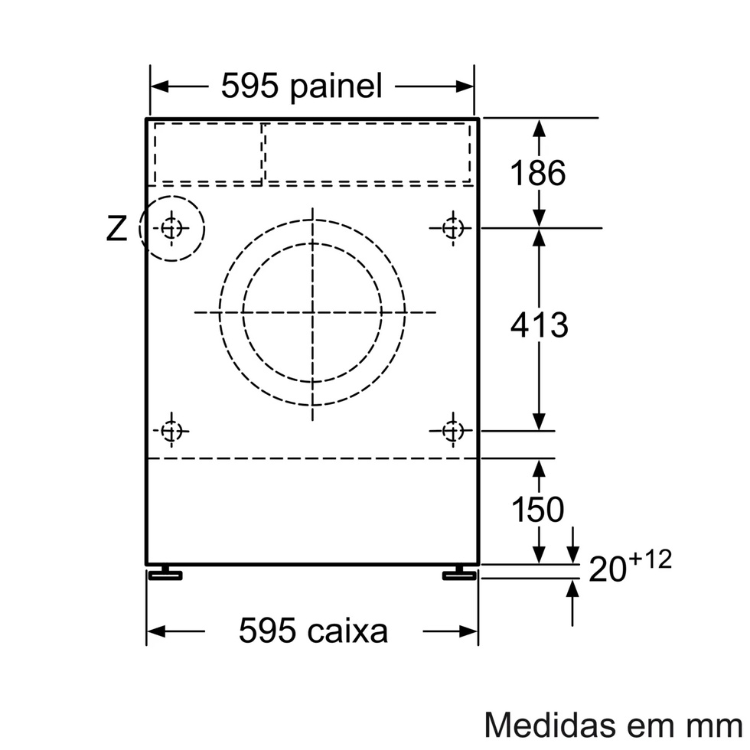 Máquina de Lavar e Secar Roupa de Encastre Siemens WK14D543ES 4Kg/7Kg 1400RPM Classe E Branco
