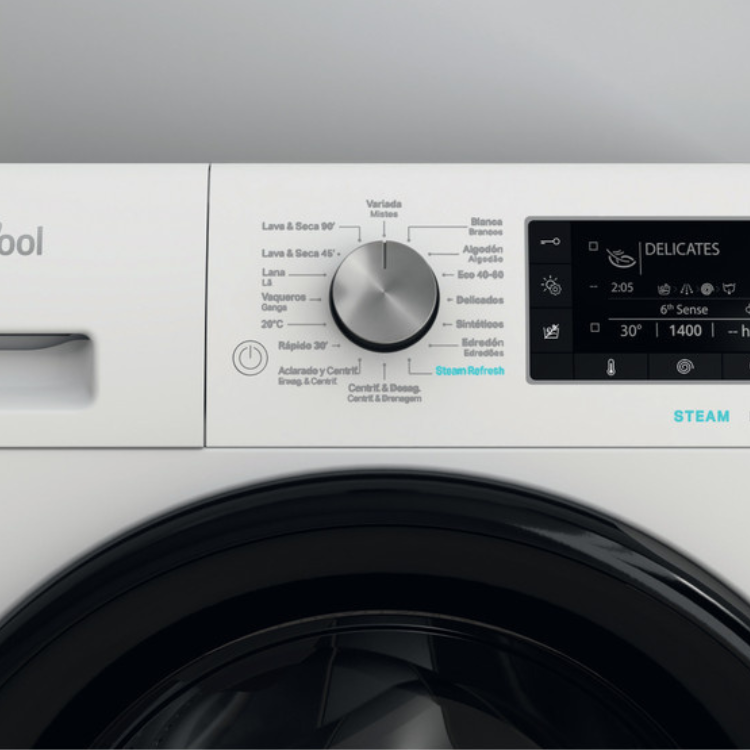 Máquina de Lavar e Secar Roupa Whirlpool FFWDD1074269 10Kg/7Kg 1400RPM Classe D