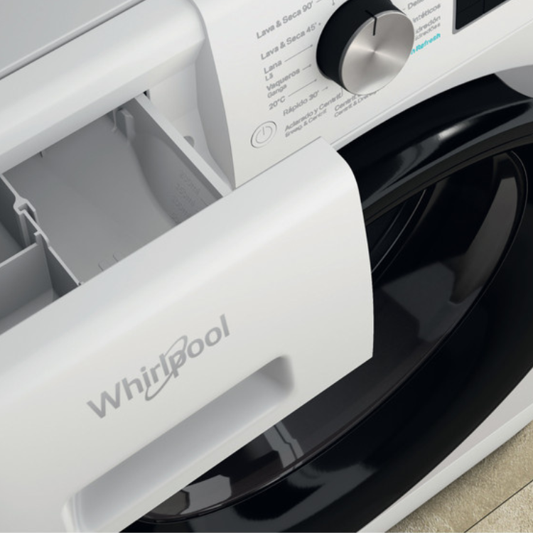 Máquina de Lavar e Secar Roupa Whirlpool FFWDD1074269 10Kg/7Kg 1400RPM Classe D