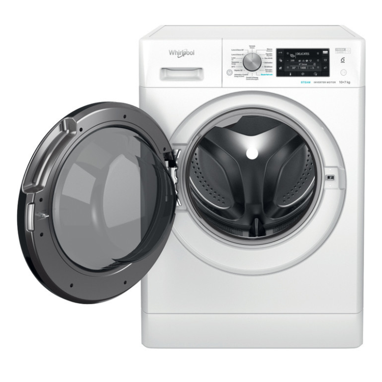 Máquina de Lavar e Secar Roupa Whirlpool FFWDD1074269 10Kg/7Kg 1400RPM Classe D