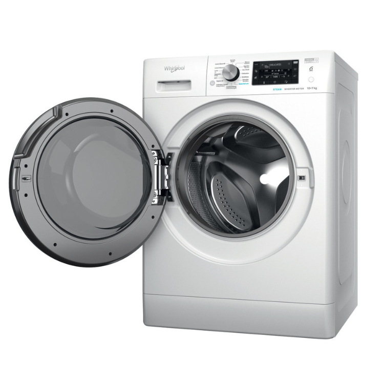 Máquina de Lavar e Secar Roupa Whirlpool FFWDD1074269 10Kg/7Kg 1400RPM Classe D