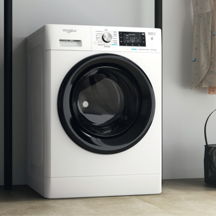 Máquina de Lavar e Secar Roupa Whirlpool FFWDD1074269 10Kg/7Kg 1400RPM Classe D