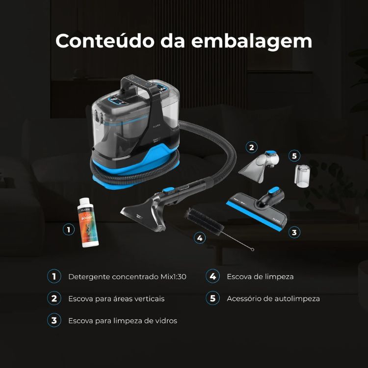Máquina de Limpeza Flama Aqualine SpotGo 1695FL 600W