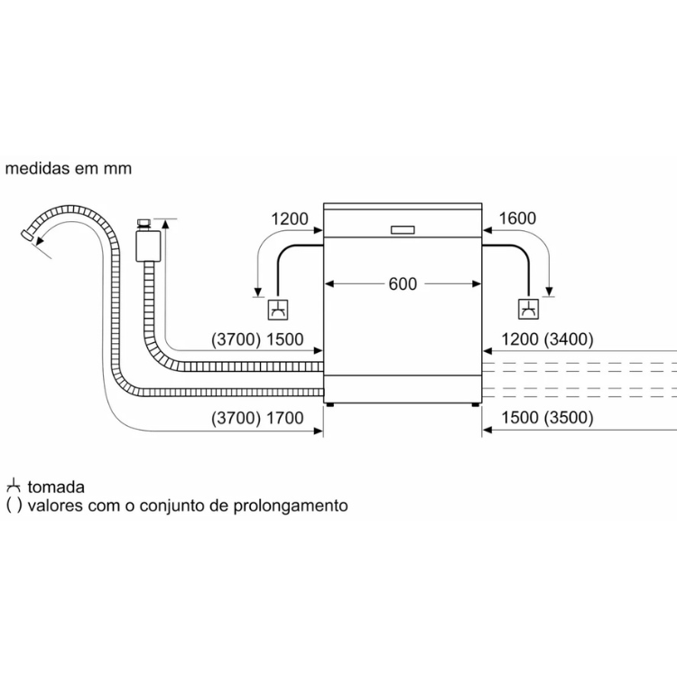 Máquina de Lavar Loiça de Encastre Bosch Serie 2 SMV2ITX09E 13 Conjuntos