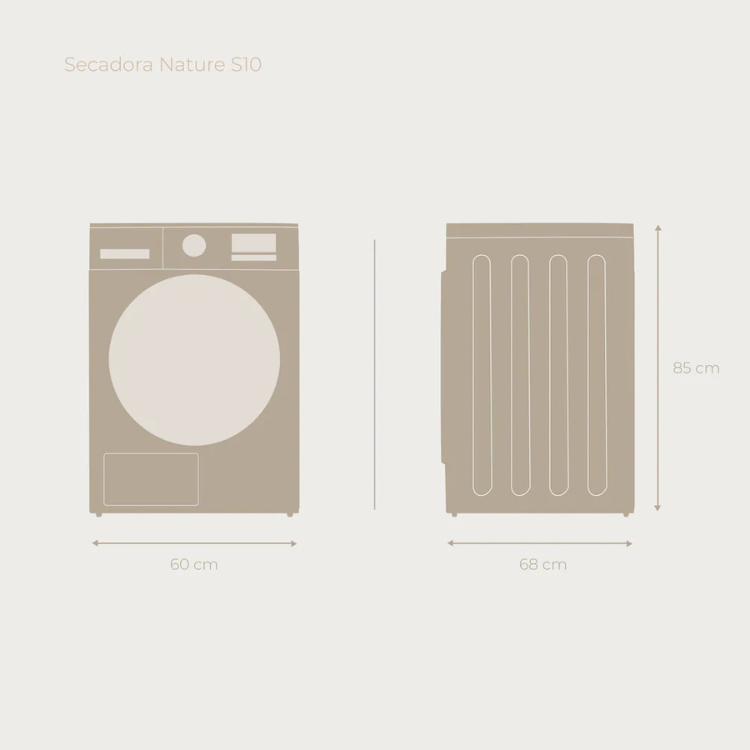 Máquina de Secar Roupa EVVO Nature S10 D 10Kg Classe D