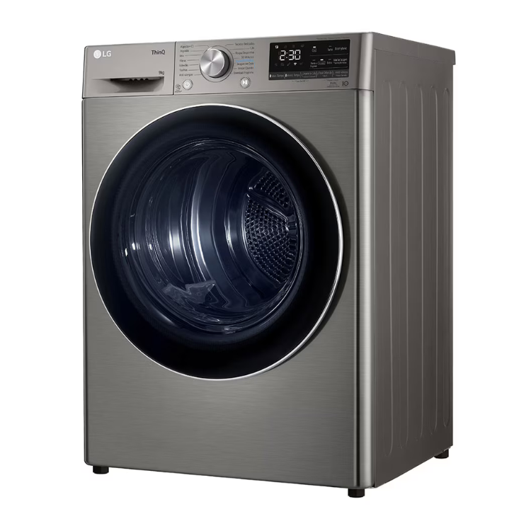 Máquina de Secar Roupa LG RH90V9PV2N, 9Kg, Classe C, Inox.