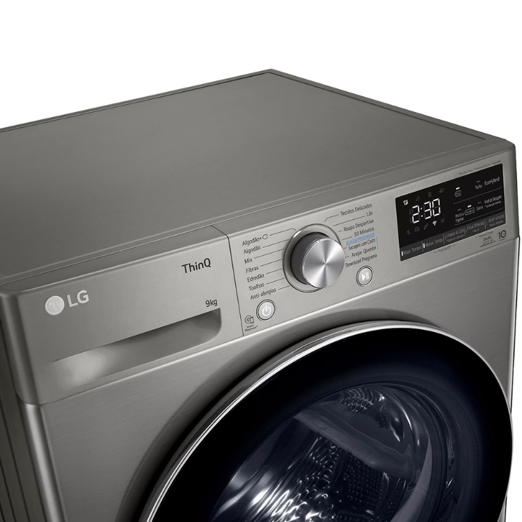 Máquina de Secar Roupa LG RH90V9PV2N, 9Kg, Classe C, Inox.
