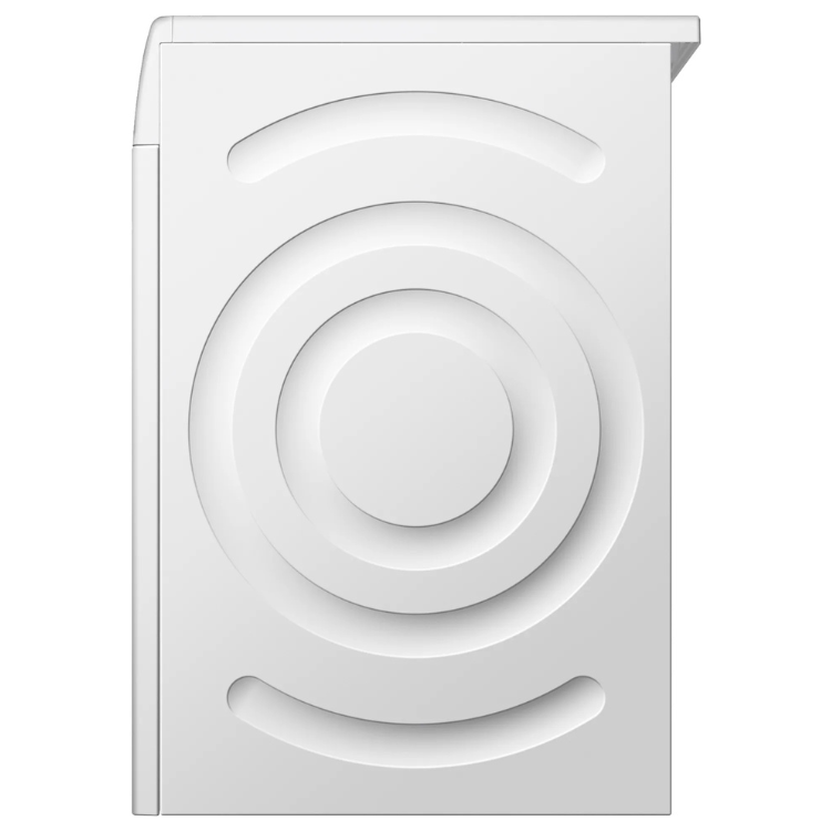 White Balay 8Kg clothes dryer, front view, rectangular with circular design.