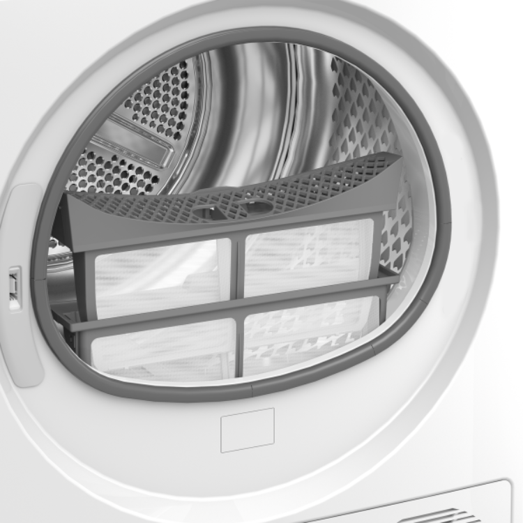 Máquina de Secar Roupa Beko BM3T48249W 8Kg Classe C Branco