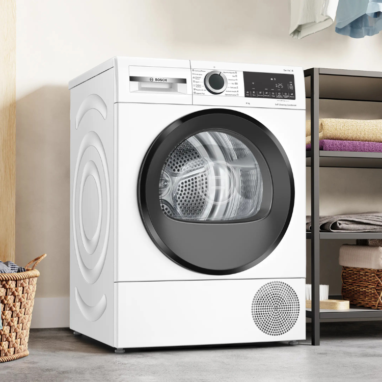 Máquina de Secar Roupa Bosch Serie 6 WQG235D1ES 8Kg Classe C