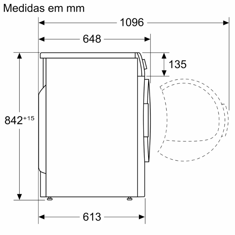 Máquina de Secar Roupa Bosch Serie 4 WTR85V00ES 8Kg Classe D Branco